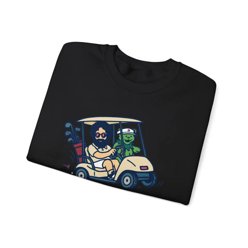 Grateful Dead - Joy Ridin' Jerry and The Bear | Life is dead. Crewneck Sweatshirt - StealieShop